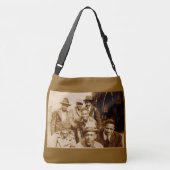 ボンネットRPPCから1930年代の少年 クロスボディバッグ (裏面)