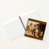 ボンネットRPPCから1930年代の少年 ノートブック (内部)