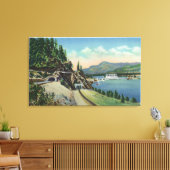 ボンネビルの近くの高速道路と鉄道のトンネル キャンバスプリント (インサイチュ (リビング))