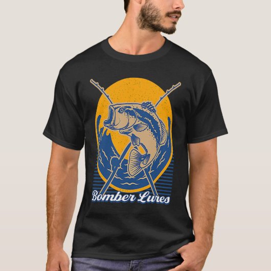 ボンバールアー 狩猟 趣味 ハンター 趣味の釣り Tシャツ (正面)