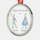 ボンパーソナライズされたボン/パーティーガールナツクラッカー装飾品 メタルオーナメント (左)