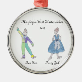 ボンパーソナライズされたボン/パーティーガールナツクラッカー装飾品 メタルオーナメント