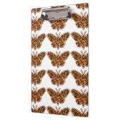 ボンビックスモリシルクモスライフサイクルシルエット クリップボード (左)