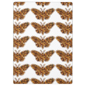 ボンビックスモリシルクモスライフサイクルシルエット クリップボード (裏面)