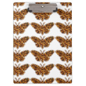 ボンビックスモリシルクモスライフサイクルシルエット クリップボード (正面)