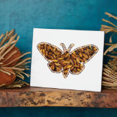 ボンビックスモリシルクモスライフサイクルシルエット フォトプラーク (側面)