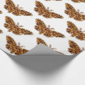 ボンビックスモリシルクモスライフサイクルシルエット ラッピングペーパー (角)