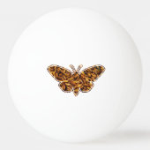 ボンビックスモリシルクモスライフサイクルシルエット 卓球ボール (裏面)