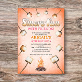 ボンファイアスモレス誕生日招待状 招待状