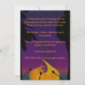 ボンファイアパーティの招待状 招待状 (裏面)