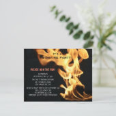 ボンファイアパーティーキャンプファイア炎キャンプアウト 招待状 (スタンド正面)