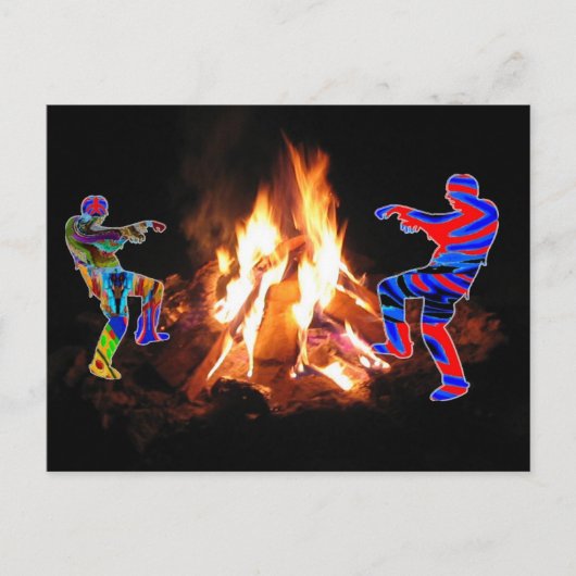 ボンファイアパーティーボンボンファイア ポストカード (正面)