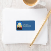 ボンファイアムーンハロウィンウィッチウィッカ信者 異教の ラベル (インサイチュ)