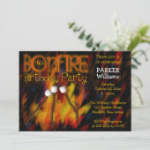 ボンファイアーマーシュメルローロースト16thバースデーパーティー 招待状 (スタンド正面)