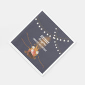 ボンファイア&キャンピングアウトドアキャンプファイアバースデーパーティー スタンダードランチョンナプキン (角)