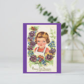 ボンフェテママン、ヴィンテージフランスのマザーズ日 ポストカード (スタンド正面)