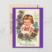 ボンフェテママン、ヴィンテージフランスのマザーズ日 ポストカード (正面/裏面)