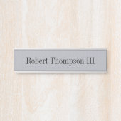 ボンベイの灰色のぶら下がったな壁の机のドアの名札 サインプレート (正面)