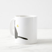 ボンベイの猫及び蝶 コーヒーマグカップ (正面左)