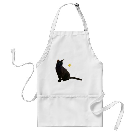 ボンベイの猫及び蝶 スタンダードエプロン (正面)