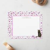 ボンベイ黒猫の文房具 ノートカード (正面/裏面インサイチュ)