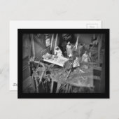 ボンベッド建物第二次世界大戦のナース ポストカード (正面/裏面)