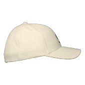 ボンベルキー刺繍の基本的なフレックスフィットウールキャップ 刺繍入りキャップ (右)