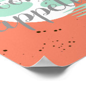 ボンペティキッチン引用文ワードアートモダンスタイル ポスター (角)