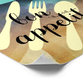 ボンペティキッチン引用文ワードアートモダンスタイル ポスター (角)