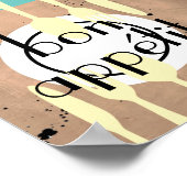 ボンペティキッチン引用文ワードアートモダンスタイル ポスター (角)