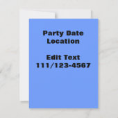 ボンペティットディナーパーティー 招待状 (裏面)