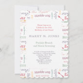 ボンペティット40歳の誕生日パーティーグルメ 招待状 (裏面)