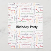 ボンペティティクラシックパターン 招待状 (正面/裏面)