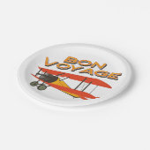 ボンボヤージバイプレーンヴィンテージ機 ペーパープレート (アングル)