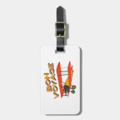 ボンボヤージバイプレーンヴィンテージ機 ラゲッジタグ (正面縦)