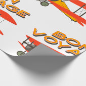 ボンボヤージバイプレーンヴィンテージ機 ラッピングペーパー