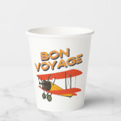 ボンボヤージバイプレーンヴィンテージ機 紙コップ (正面)