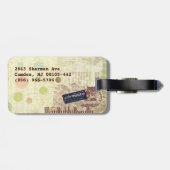 ボンボヤージュサンベリーナヴィンテージエフェメラコラージュ ラゲッジタグ (裏面横)