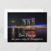 ボンボヤージュシンガポールへマリーナベイサンズ ポストカード (正面/裏面)