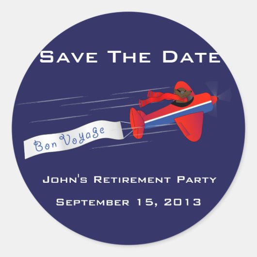 ボンボヤージュステッカー ラウンドシール (正面)