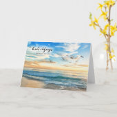 ボンボヤージュセーフトラベルサンセットビーチ カード (黄色い花)