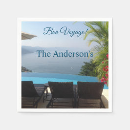 ボンボヤージュパーティーシーサイドリゾート写真 スタンダードカクテルナプキン