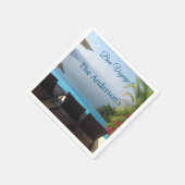 ボンボヤージュパーティーシーサイドリゾート写真 スタンダードカクテルナプキン (角)