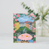 ボンボヤージュフラワーズテラステータイムパリ ポストカード (スタンド正面)