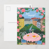 ボンボヤージュフラワーズテラステータイムパリ ポストカード (正面/裏面)