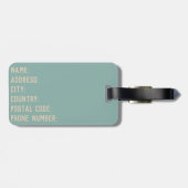 ボンボヤージュワールドツアーデザイン ラゲッジタグ (裏面横)