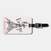 ボンボヤージュ |フローラフラワーズパリエッフェルタワー ラゲッジタグ (正面横)