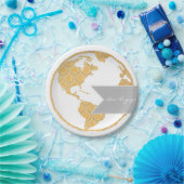 ボンボヤージュ |ボヘミアの世界地図 |進遠くに中 ペーパープレート (パーティー)