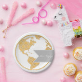 ボンボヤージュ |ボヘミアの世界地図 |進遠くに中 ペーパープレート (パーティー)