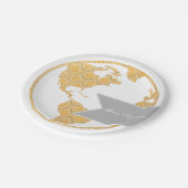 ボンボヤージュ |ボヘミアの世界地図 |進遠くに中 ペーパープレート (アングル)